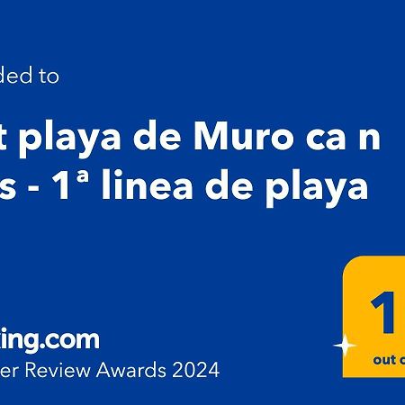 Apt Playa De Muro Ca N Ines - 1ª Linea De Playa Lägenhet Port de Alcudia  Exteriör bild