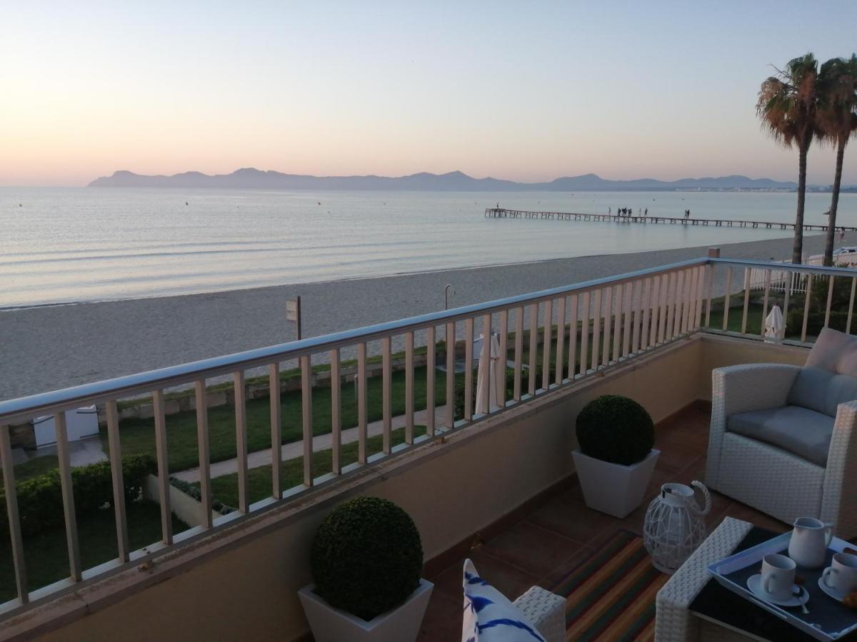 Apt Playa De Muro Ca N Ines - 1ª Linea De Playa Lägenhet Port de Alcudia  Exteriör bild