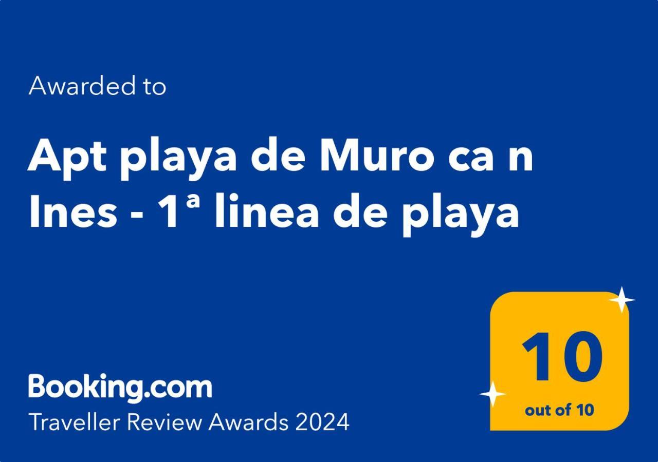 Apt Playa De Muro Ca N Ines - 1ª Linea De Playa Lägenhet Port de Alcudia  Exteriör bild