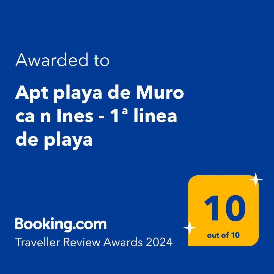 Apt Playa De Muro Ca N Ines - 1ª Linea De Playa Lägenhet Port de Alcudia  Exteriör bild